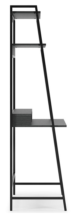 Yarlow - Black - Home Office Desk And Shelf