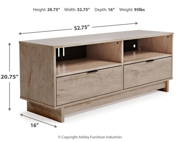 Oliah - Natural - Medium TV Stand