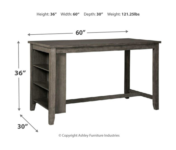 Caitbrook - Rectangular Counter Table Set