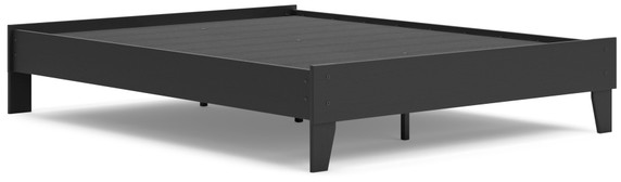 Socalle - Black - Queen Platform Bed