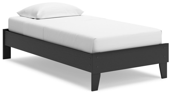 Socalle - Black - Twin Platform Bed