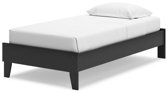 Socalle - Black - Twin Platform Bed