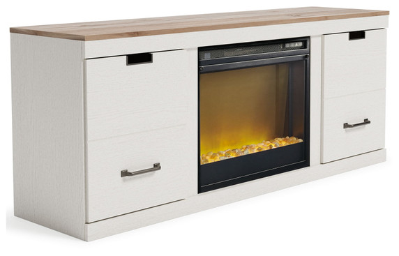 Vaibryn - 60" TV Stand With Fireplace Insert