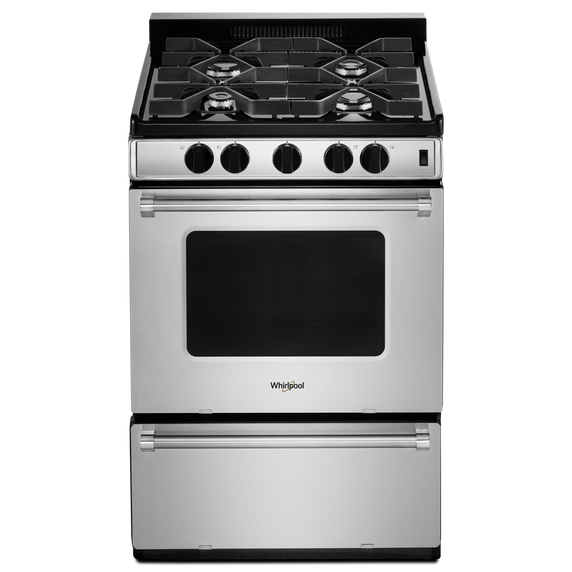 Whirlpool® 24-inch Freestanding Gas Range with Sealed Burners WFG500M4HS
