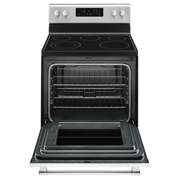 Maytag® 30-Inch Wide Electric Range With Shatter-Resistant Cooktop - 5.3 Cu. Ft. YMER6600FZ