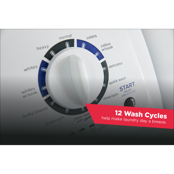 Amana® Large Capacity Top Load Washer with High-Efficiency Agitator NTW4519JW