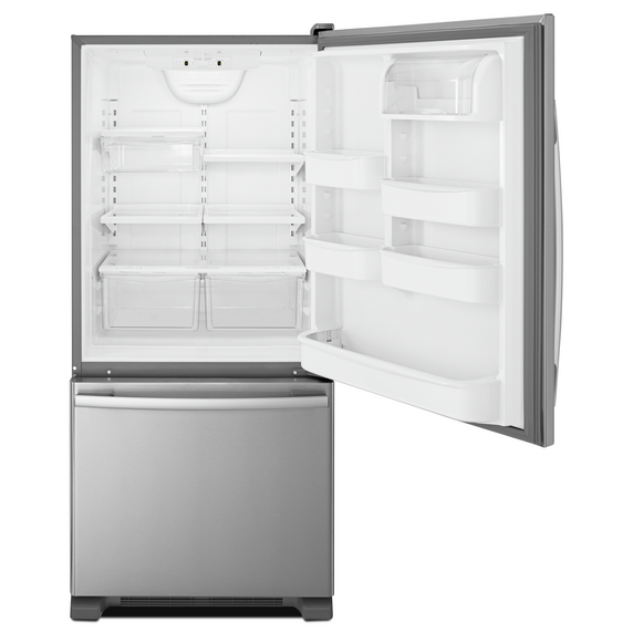 Amana® 29-inch Wide Bottom-Freezer Refrigerator with EasyFreezer™ Pull-Out Drawer -- 18 cu. ft. Capacity ABB1924BRM