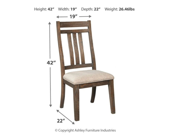 Wyndahl - Rustic Brown - Dining Uph Side Chair (Set of 2) - Slatback