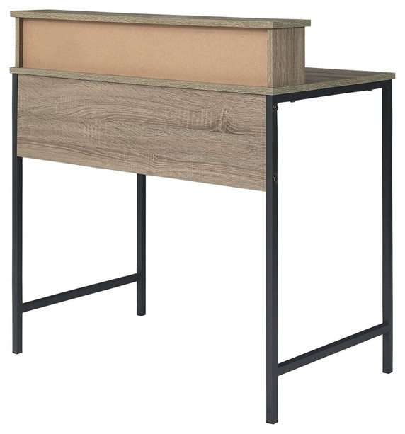 Titania - Light Brown / Gunmetal - Home Office Small Desk