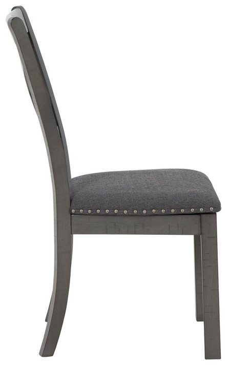 Myshanna - Gray - Dining Uph Side Chair (Set of 2)