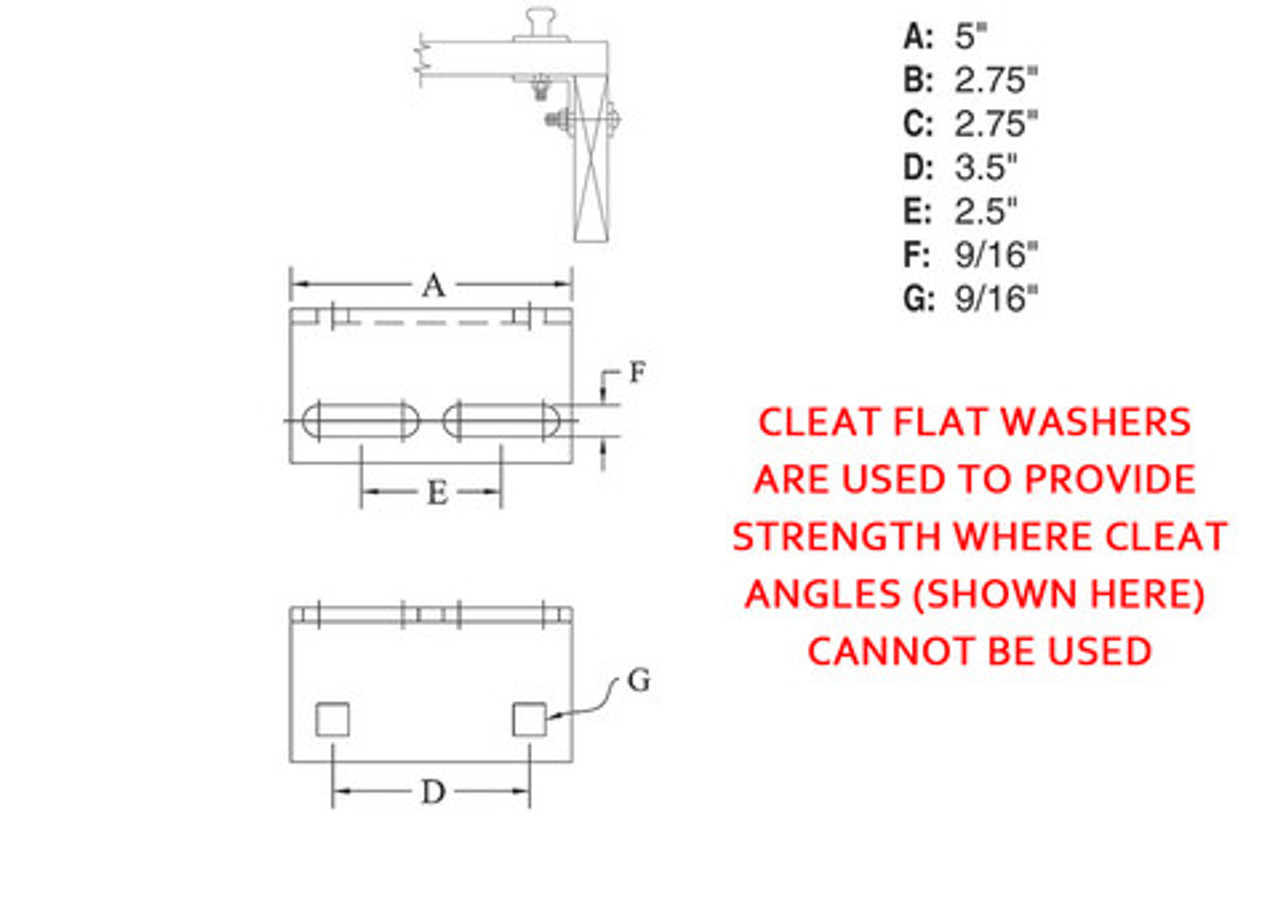 Cleat Flat Washer