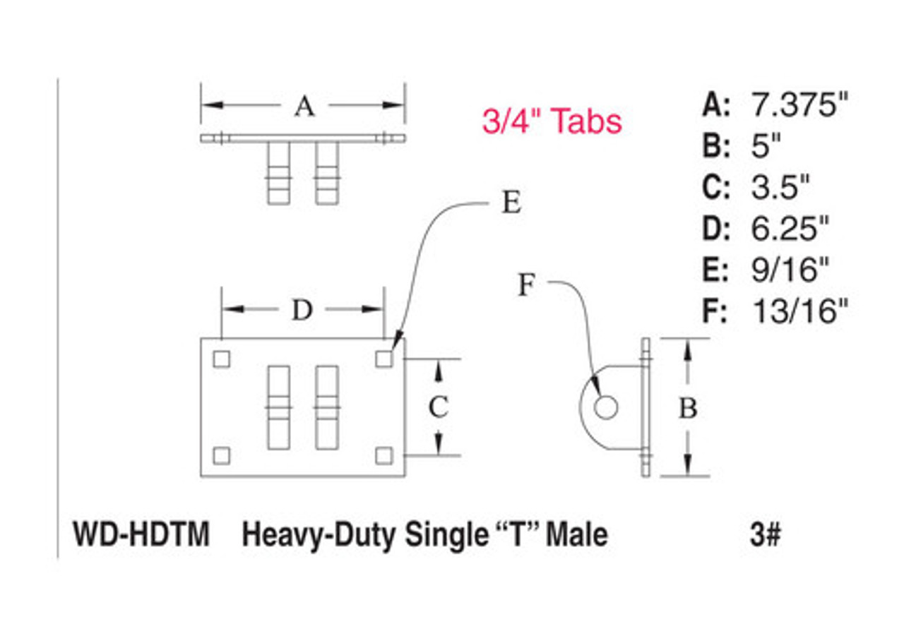 Single T Male, Heavy Duty