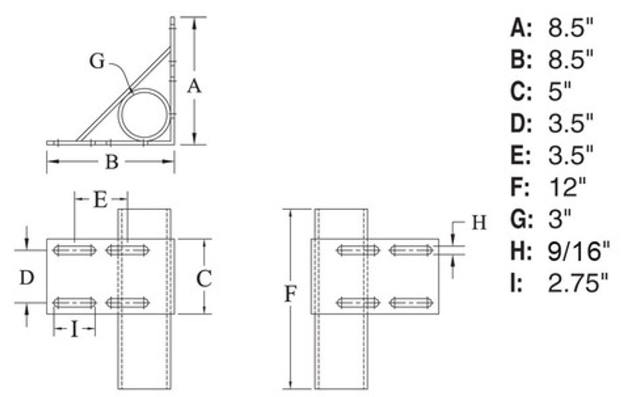 Inside Corner Pipe Holder