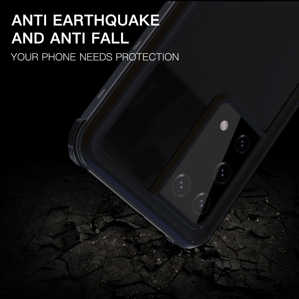 Krakatoo Dot Waterproof Case for Galaxy S21 Ultra Black/Clear