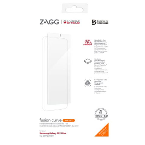 Zagg Fusion Curve D30 for Galaxy S22 Ultra Clear