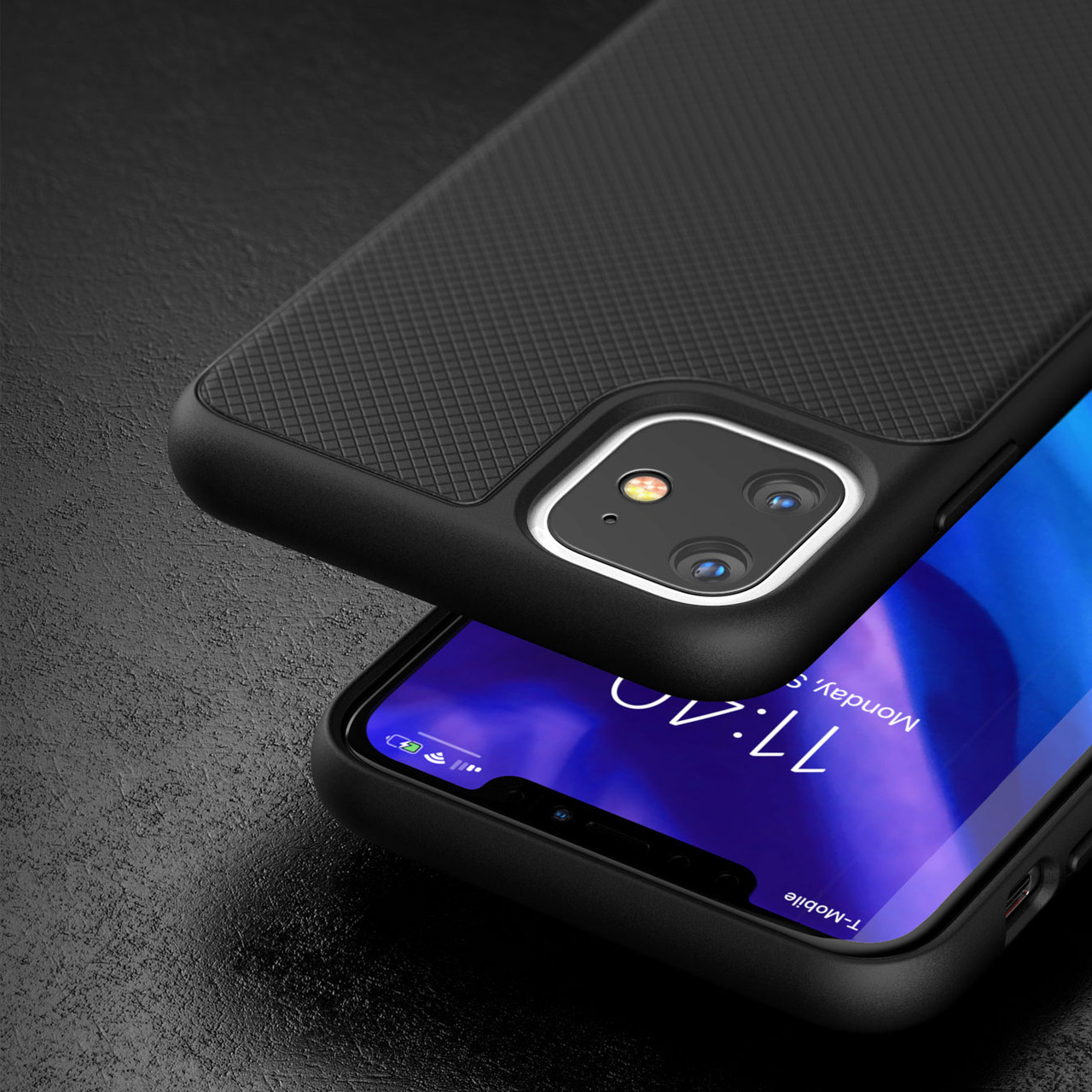 Encased Thin Armor Case for iPhone 11 Black