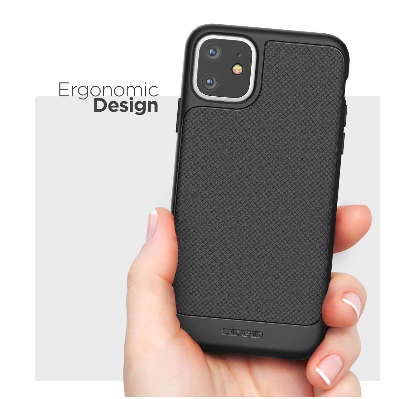 Encased Thin Armor Case for iPhone 11 Black
