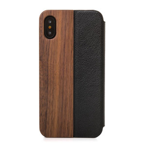 Woodcessories EcoFlip Case iPhone X/Xs - Walnut