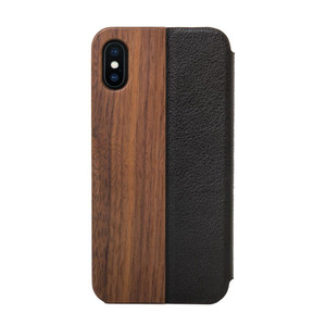 Woodcessories EcoFlip Case iPhone Xs Max - Walnut