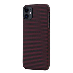 Pitaka MagEz Case iPhone 11 - Black/Red Plain