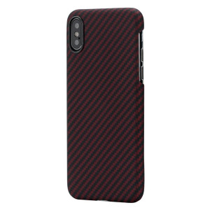 Pitaka MagEz Case iPhone Xs - Black/Red Twill