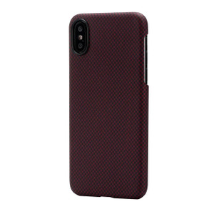 Pitaka MagEz Case iPhone X - Black/Red Plain
