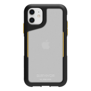 Griffin Survivor Endurance Case iPhone 11 - Black/Citrus/Clear