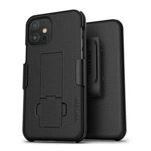 Encased Combo Case iPhone 12 Mini with Belt Clip Holster - Black