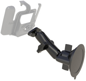 RAM® Twist-Lock Suction Cup Double Ball Mount