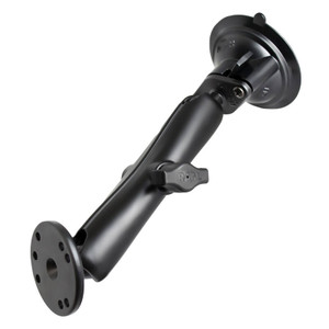 RAM® Twist-Lock™ Suction Cup Double Ball Mount with Round Plate RAM® Twist-Lock™ Suction Cup Double Ball Mount with Round Plate