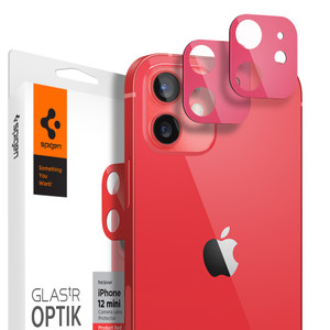 Spigen Glas.tR Optik Lens Tempered Glass iPhone 12 Mini - Red