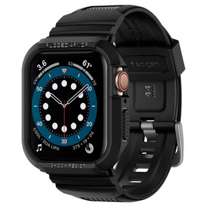 Spigen Rugged Armor v Case Apple Watch Series 6/5/4/SE 44mm - Black