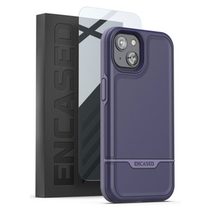 Encased Rebel Case with Screen Protector iPhone 14 Plus - Purple