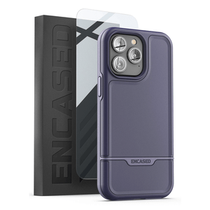 Encased Rebel Case with Screen Protector iPhone 14 Pro - Purple