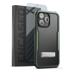 Encased Exos Armor Case with Screen Protector iPhone 14 Pro Max - Green