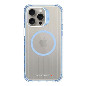 EFM Dakar D3O Case Armour iPhone 15 Pro Max - Clear/Blue