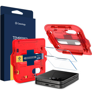 Spigen Caseology Snap Fit 2 Pcs Front Glass Samsung Galaxy Z Flip6 - Clear