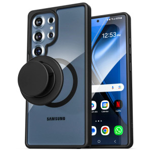 Encased Slimshield Case Samsung Galaxy S25 Ultra with Magnetic Grip - Black