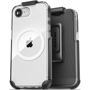 Encased Clear Back with Belt Clip Holster Case iPhone 16e - Clear