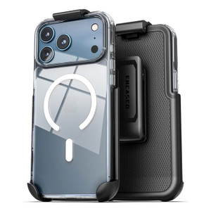 Encased ClearBack Case iPhone 17 Pro with Belt Clip Holster - Clear