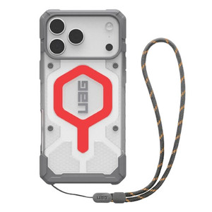 UAG Pathfinder Clear MagSafe Case iPhone 17 Pro + Lanyard  - Active Lava