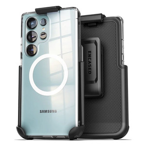 Encased Clearback Case Samsung Galaxy S26 Ultra with Belt Clip Holster - Clear