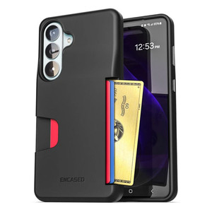 Encased Ultra Cache Wallet Case Samsung Galaxy S26+ Plus with Belt Clip Holster - Black