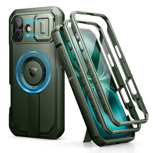 Shield MagSafe Case iPhone 16 Plus With Slide Camera Cover - Green