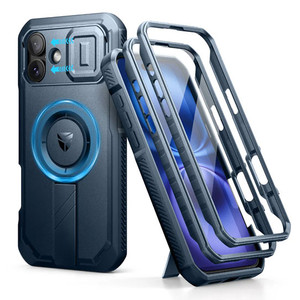 Shield MagSafe Case iPhone 16 With Slide Camera Cover - Blue