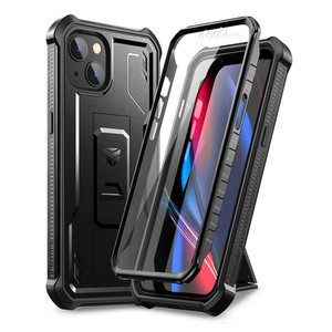 Dexnor Durable Case iPhone 13 Mini with Adjustable Kickstand - Black