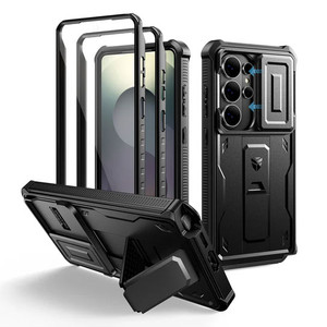 Dexnor Armor Shield Case Samsung Galaxy S25 Ultra With Slide Camera Cover - Black