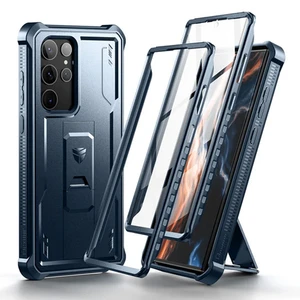 Dexnor Armor Shield Case Samsung Galaxy S22 Ultra With Screen Protector - Blue