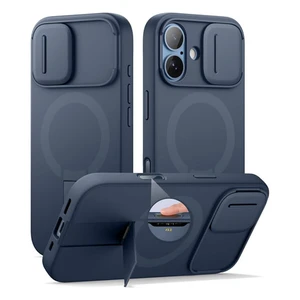 Suritch Flex Armor Case iPhone 17 with Camera Cover and Adjustable Kickstand - Blue