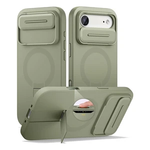 Suritch Flex Armor Case iPhone 17 Air with Camera Cover and Adjustable Kickstand - Green